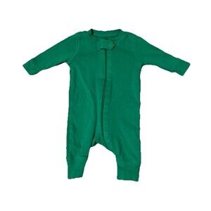 Primary 100% Organic Cotton Green Newborn Sleeper